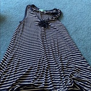Tie front tshirt dress